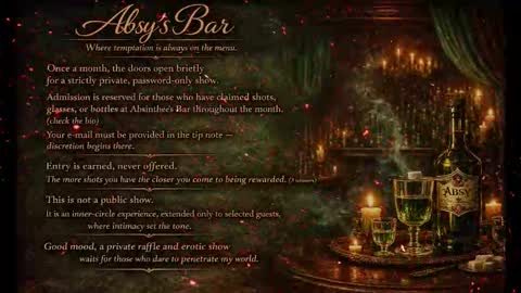 Snapshot of absinthee chatting on March 1, 7:16 pm absy online show from March 1, 7:16 pm