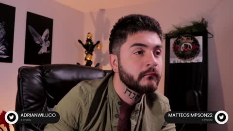 Snapshot of adrianwilliams_ chatting on January 3, 11:12 pm Adrian Williams online show from January 3, 11:12 pm