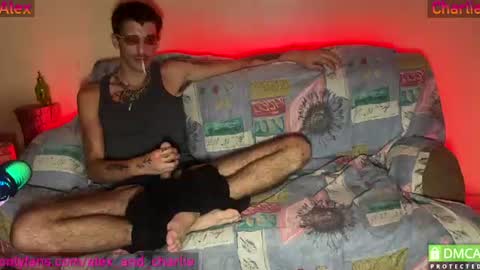 Snapshot of alex_and_charlie chatting on July 12, 8:05 am alex_and_charlie online show from July 12, 8:05 am
