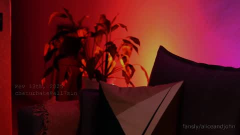 Alice  John online show from February 13, 10:11 pm