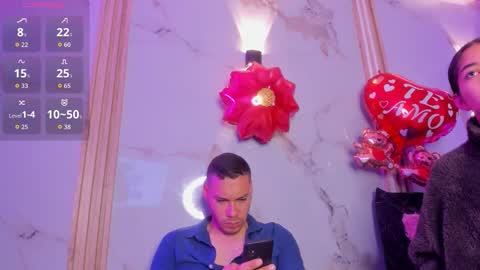 Snapshot of aron_and_molly chatting on February 13, 12:23 pm aron and molly online show from February 13, 12:23 pm