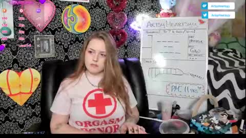 ArtsyHeartsyy online show from February 6, 3:06 am