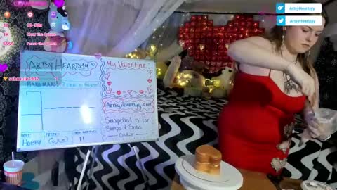 ArtsyHeartsyy online show from February 15, 3:20 am