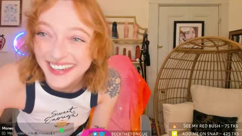 Snapshot of beckthetongue chatting on May 21, 9:11 pm Beck the tongue online show from May 21, 9:11 pm
