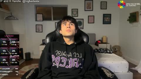 Snapshot of bigbadmj chatting on February 6, 6:29 am Asta online show from February 6, 6:29 am