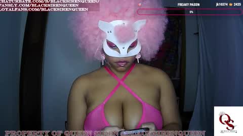 Snapshot of blacksirenqueen chatting on February 7, 11:58 am Queen Siren online show from February 7, 11:58 am