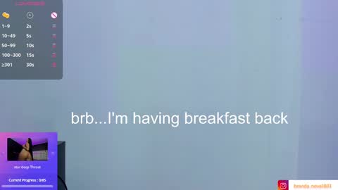 Brenda online show from February 27, 2:21 pm