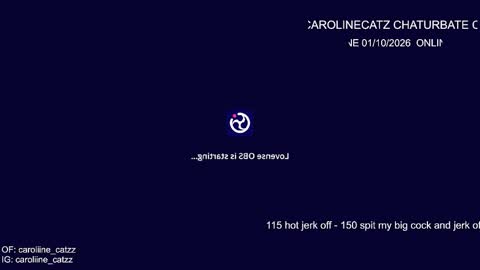 carolinecatz online show from January 10, 8:43 pm