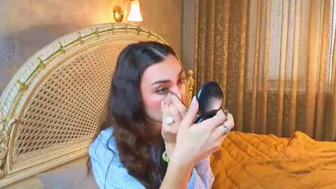 Snapshot of dinacaguimbal chatting on January 12, 10:20 am Dina and ill be glad to be here with you follow to me online show from January 12, 10:20 am