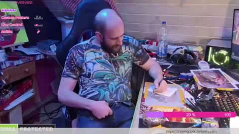 Snapshot of drawingcock chatting on January 31, 7:18 pm drawingcock online show from January 31, 7:18 pm