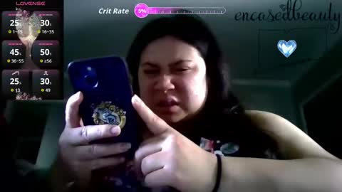 Snapshot of encasedbeauty chatting on April 25, 7:44 pm Ela online show from April 25, 7:44 pm