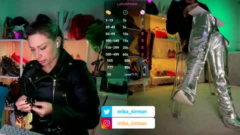 Snapshot of erika_kirman chatting on January 9, 2:31 pm Erika online show from January 9, 2:31 pm