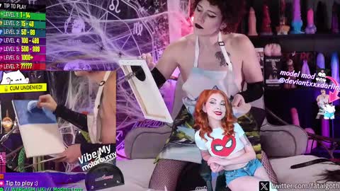 Snapshot of fatalgoth chatting on October 4, 1:36 am  Lily  Waifu  online show from October 4, 1:36 am