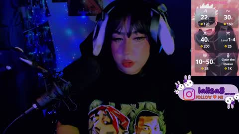 Snapshot of gloriette__ chatting on January 19, 4:22 am LALISA online show from January 19, 4:22 am