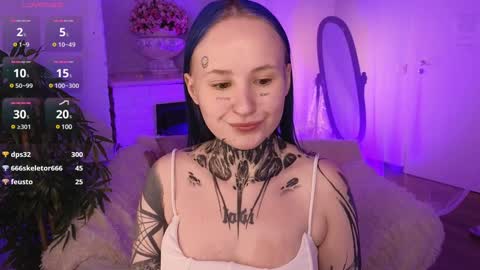 Snapshot of goth_babydoll chatting on January 4, 4:54 pm Benny online show from January 4, 4:54 pm