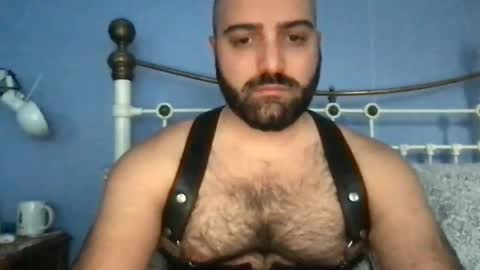 Snapshot of hairyleatherguy chatting on January 14, 2:22 pm Hairy Guy online show from January 14, 2:22 pm