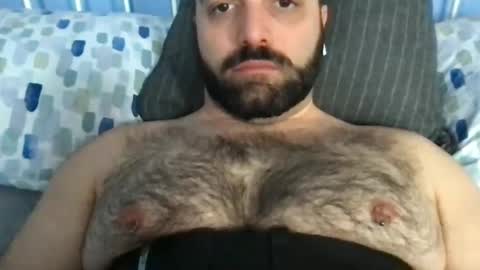 Snapshot of hairyleatherguy chatting on January 22, 11:12 am Hairy Guy online show from January 22, 11:12 am