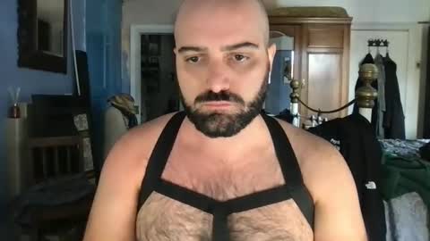 Snapshot of hairyleatherguy chatting on September 30, 12:10 pm Hairy Guy online show from September 30, 12:10 pm