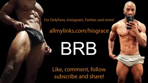Snapshot of his_grace chatting on February 19, 4:55 am King E Your fav muscle stud online show from February 19, 4:55 am