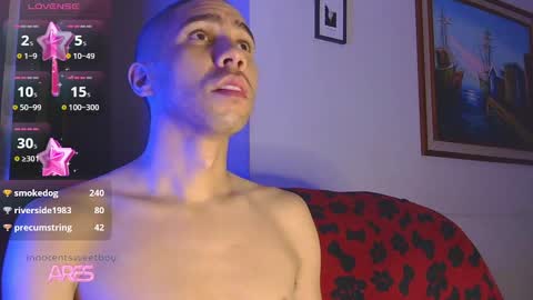 Snapshot of innocentsweetboy chatting on March 7, 1:29 pm Aaron online show from March 7, 1:29 pm