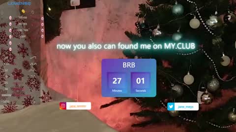Snapshot of jane_meys chatting on December 25, 8:07 am your kitty JANE roawww online show from December 25, 8:07 am