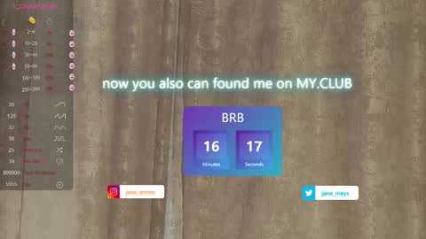 Snapshot of jane_meys chatting on March 2, 8:16 am your kitty JANE roawww online show from March 2, 8:16 am