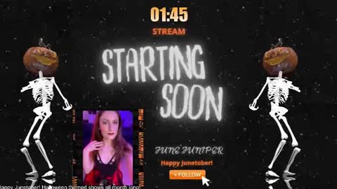 Snapshot of junejuniper chatting on October 6, 11:24 pm June Juniper online show from October 6, 11:24 pm