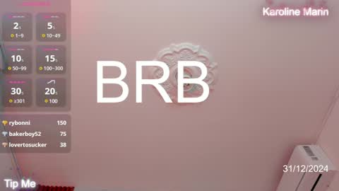 Karoline online show from December 31, 4:57 pm