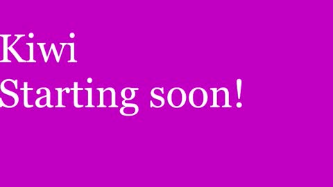 Kiwi online show from January 14, 12:00 pm