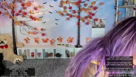 Snapshot of lana_del_bae chatting on September 28, 2:06 am Lana Del Bae online show from September 28, 2:06 am