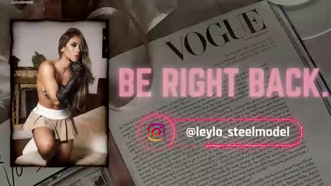 Snapshot of leyla_steel chatting on February 24, 2:04 pm INSTA leylasteel model online show from February 24, 2:04 pm