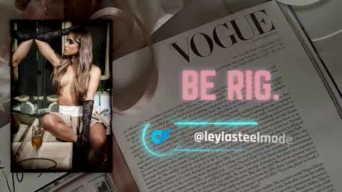 Snapshot of leyla_steel chatting on March 11, 11:38 am INSTA leylasteel model online show from March 11, 11:38 am