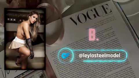 Snapshot of leyla_steel chatting on March 25, 2:34 pm INSTA leylasteel model online show from March 25, 2:34 pm