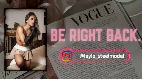Snapshot of leyla_steel chatting on March 28, 12:16 pm INSTA leylasteel model online show from March 28, 12:16 pm