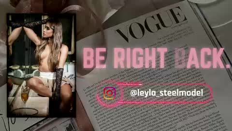 Snapshot of leyla_steel chatting on April 8, 12:05 pm INSTA leylasteel model online show from April 8, 12:05 pm