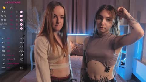 Hello our names are Kate and Alice this is our first day here. online show from January 14, 1:04 am