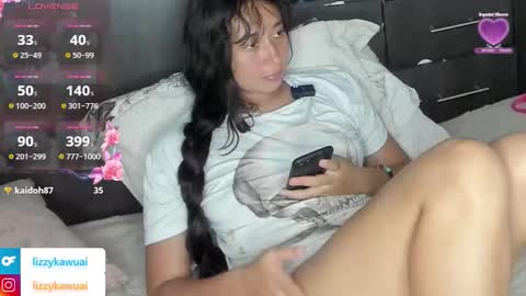 Snapshot of lizzy_kawuaii chatting on March 7, 12:40 am lizzy online show from March 7, 12:40 am