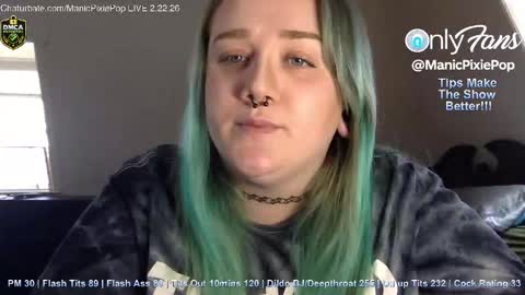 ManicPixiePop online show from February 22, 9:46 pm