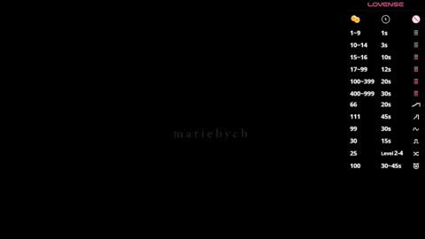 Snapshot of mariebycb chatting on January 11, 2:22 pm Maria online show from January 11, 2:22 pm