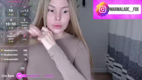 Marmalade Fox online show from April 15, 6:04 pm