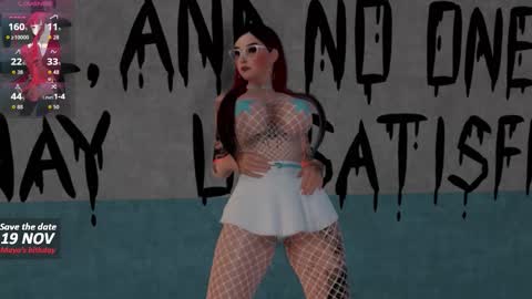 Snapshot of maya_3dxx chatting on November 7, 8:31 pm Maya online show from November 7, 8:31 pm