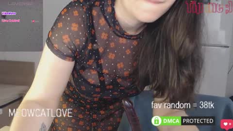 Snapshot of meowcatlove chatting on February 27, 9:58 pm meowcatlove online show from February 27, 9:58 pm