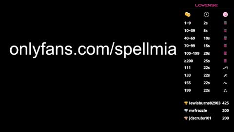 Snapshot of miaspell chatting on January 28, 11:07 pm Mia  instagram miasspell online show from January 28, 11:07 pm