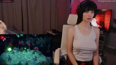 Snapshot of missjendare chatting on December 19, 6:34 am Miss Jen Dare online show from December 19, 6:34 am