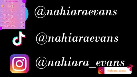 NAHIARA EVANS online show from March 31, 5:30 am