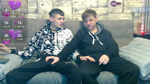 Max tall dark-haired guy with tattoos and Phil blond-haired online show from April 3, 1:03 am