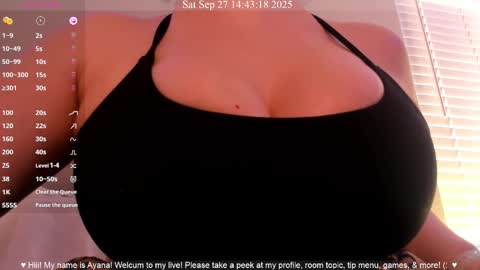 Ayana Delatorre online show from September 27, 9:42 pm