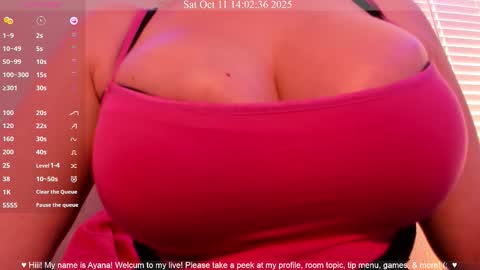 Ayana Delatorre online show from October 11, 9:02 pm