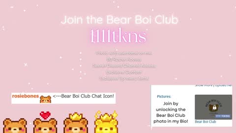 Rosie Bones online show from October 30, 10:21 pm