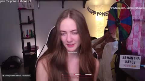 Snapshot of samanthahayesxoxo chatting on January 17, 10:01 pm The Real Samantha Hayes haha online show from January 17, 10:01 pm